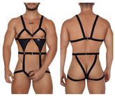 CandyMan 99665 Harness-Bodysuit, Farbe Schwarz